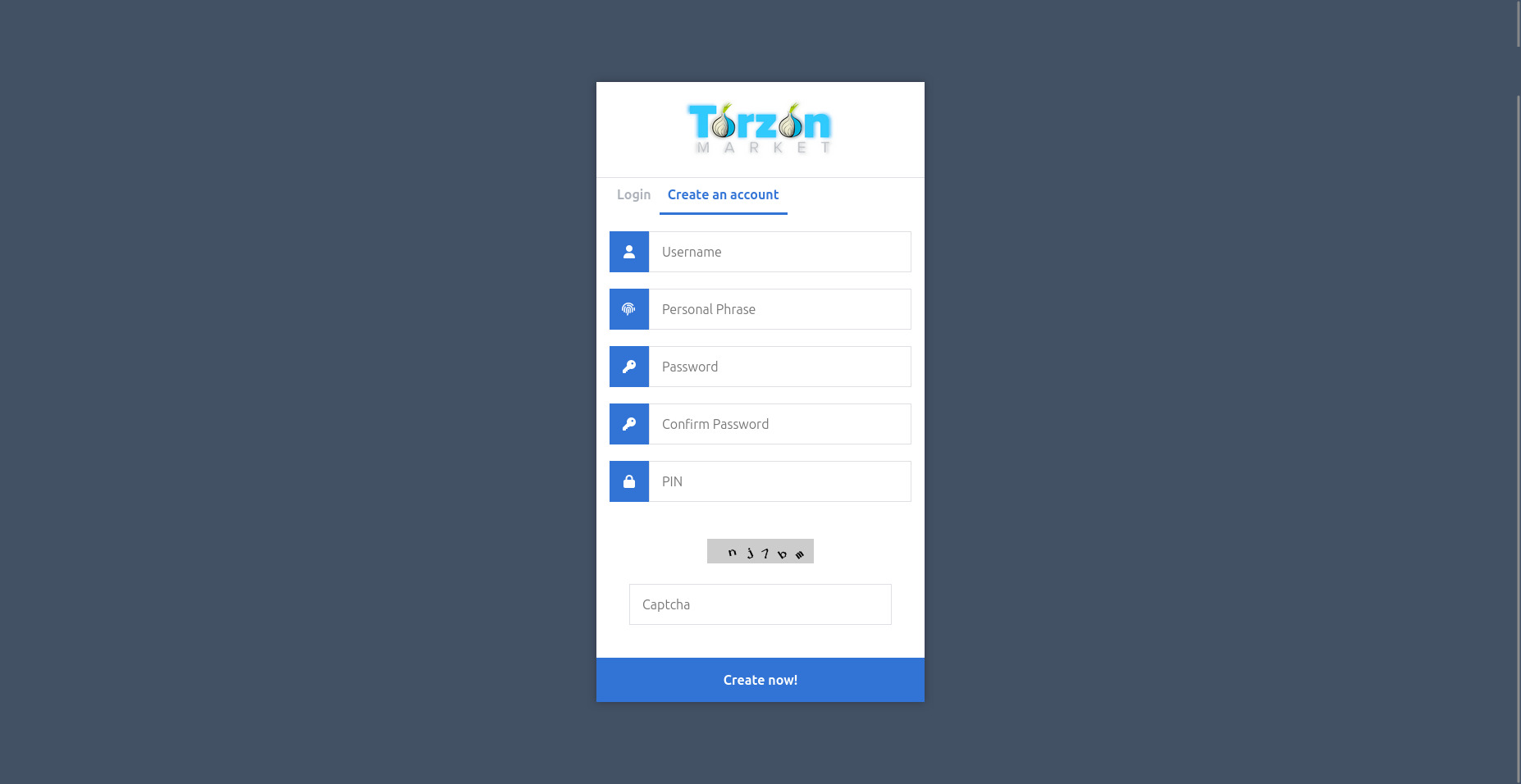 TorZon Registration